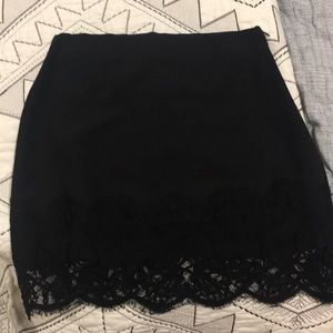 Black Aqua Skirt